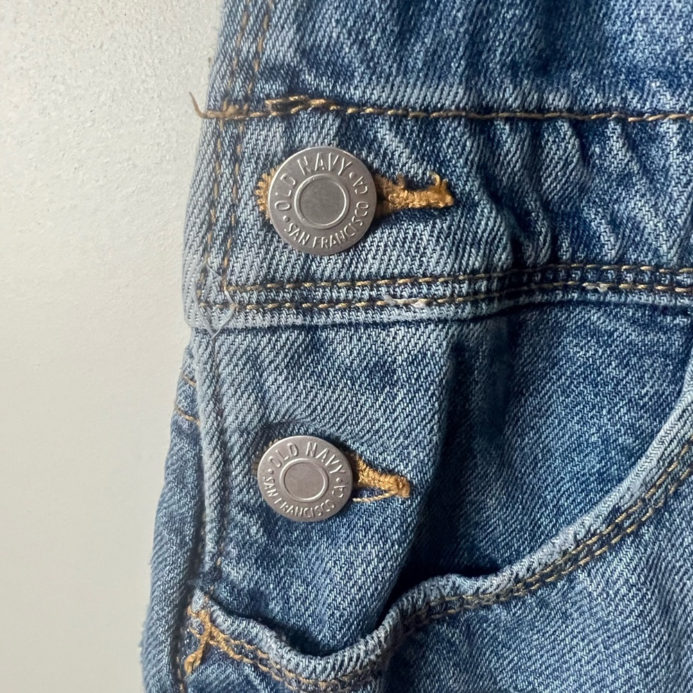Old Navy Blue Denim Overalls - Picture 3 of 9